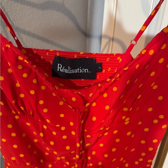 NWOT Realisation Par The Inez Silk Dress In Rossa Size M - Picture 5 of 6